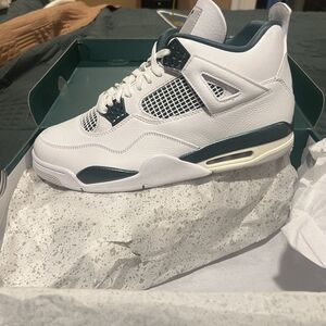 Jordan White and Teal Sneakers